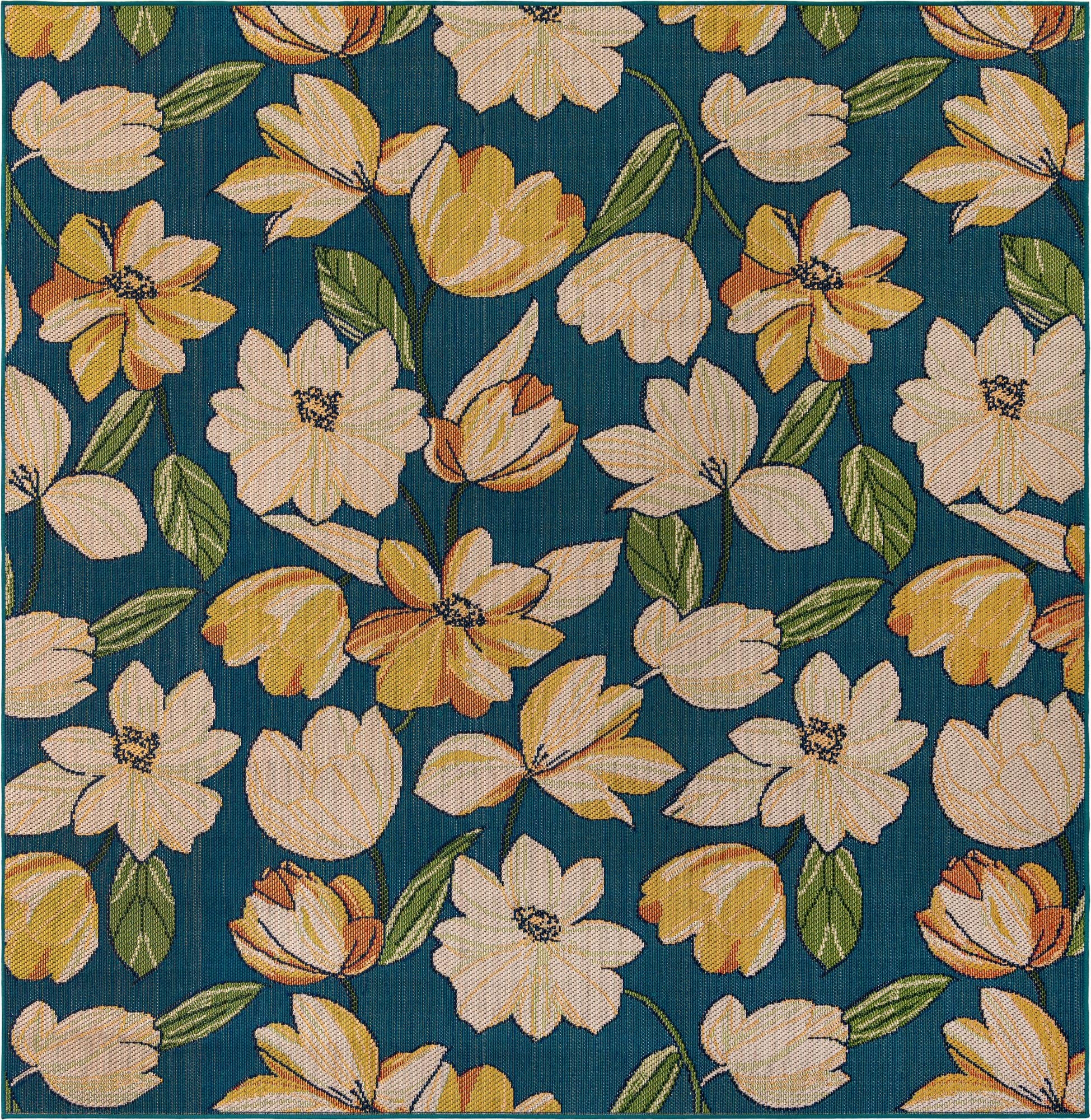  10' x 10'  Washable Baja Indoor / Outdoor Square Rug