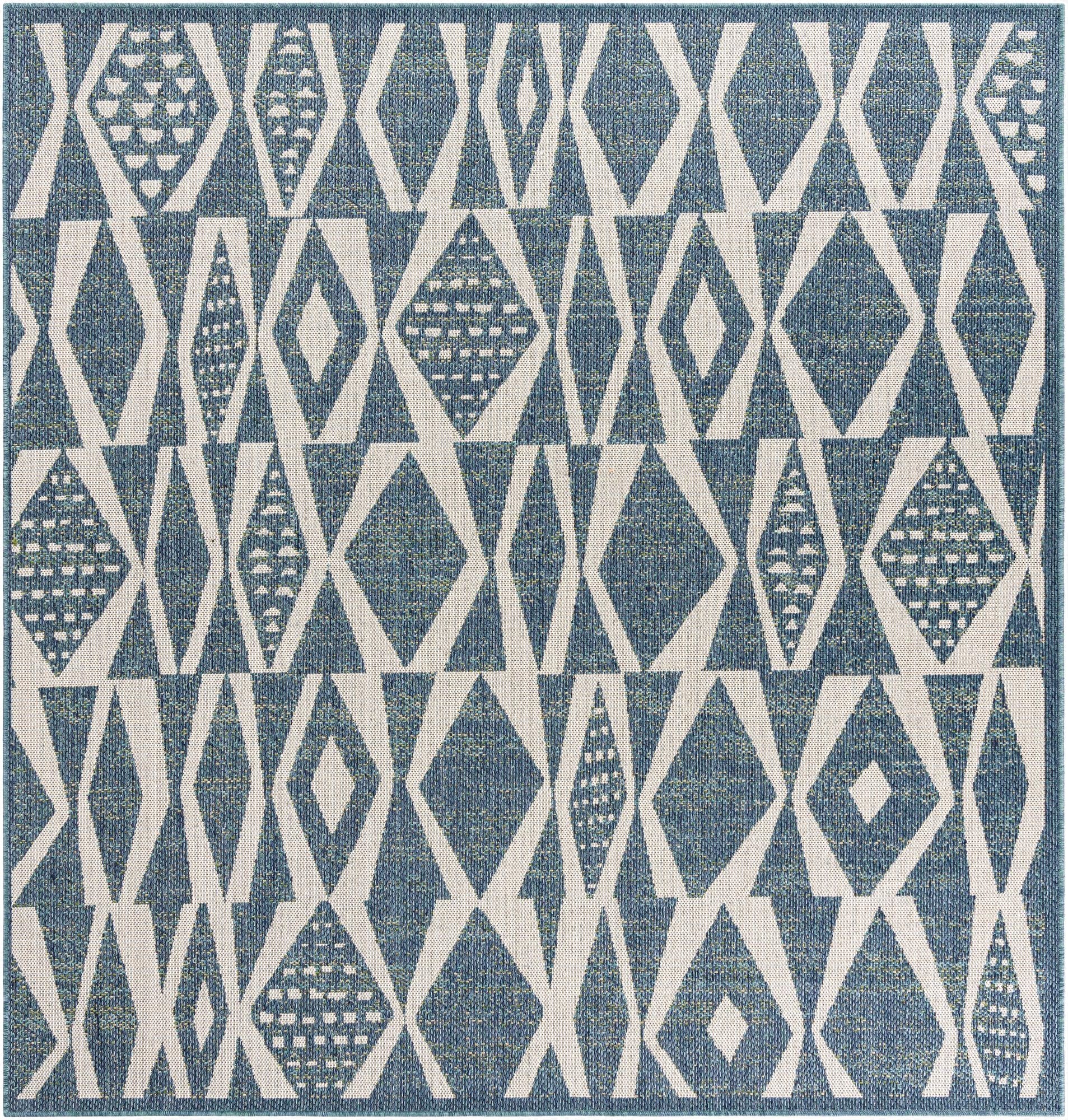  7' 10 x 7' 10  Washable Baja Indoor / Outdoor Square Rug