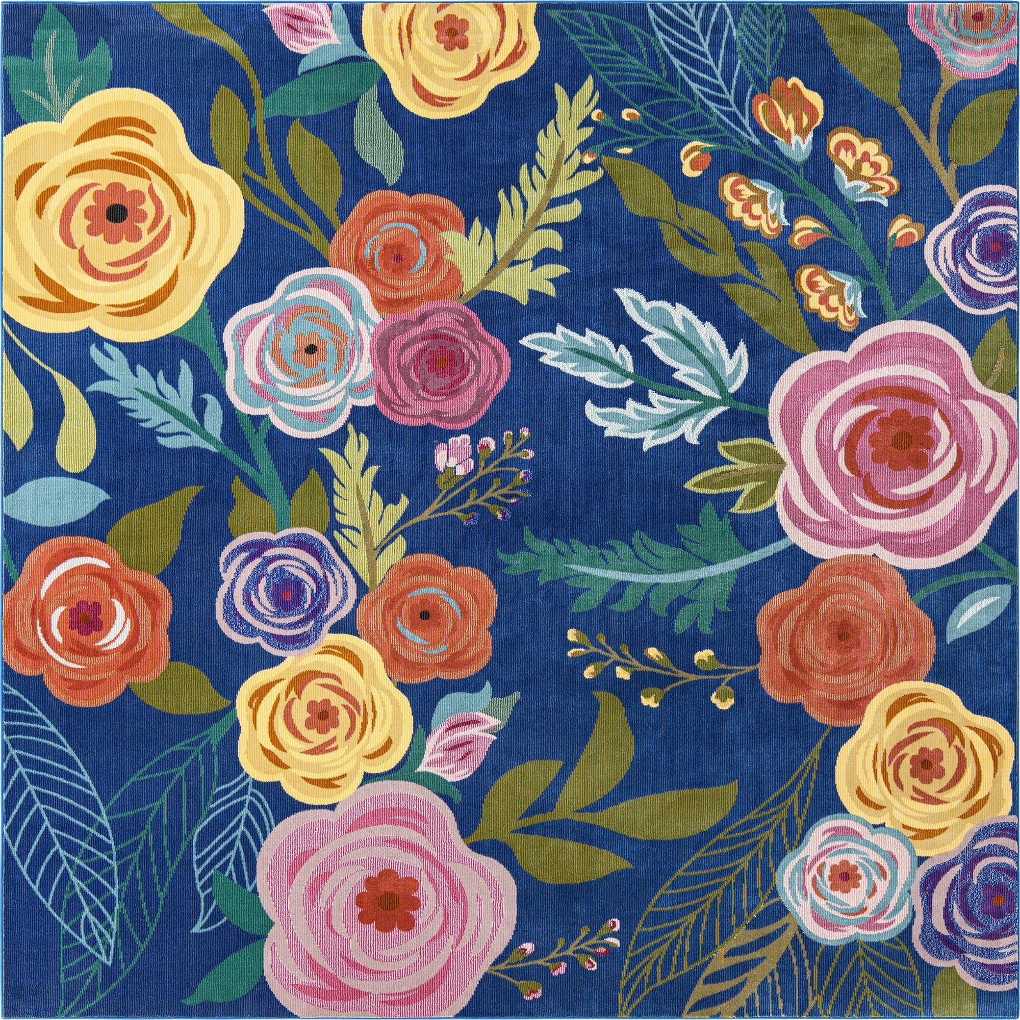  6' x 6' Blossom Square Rug