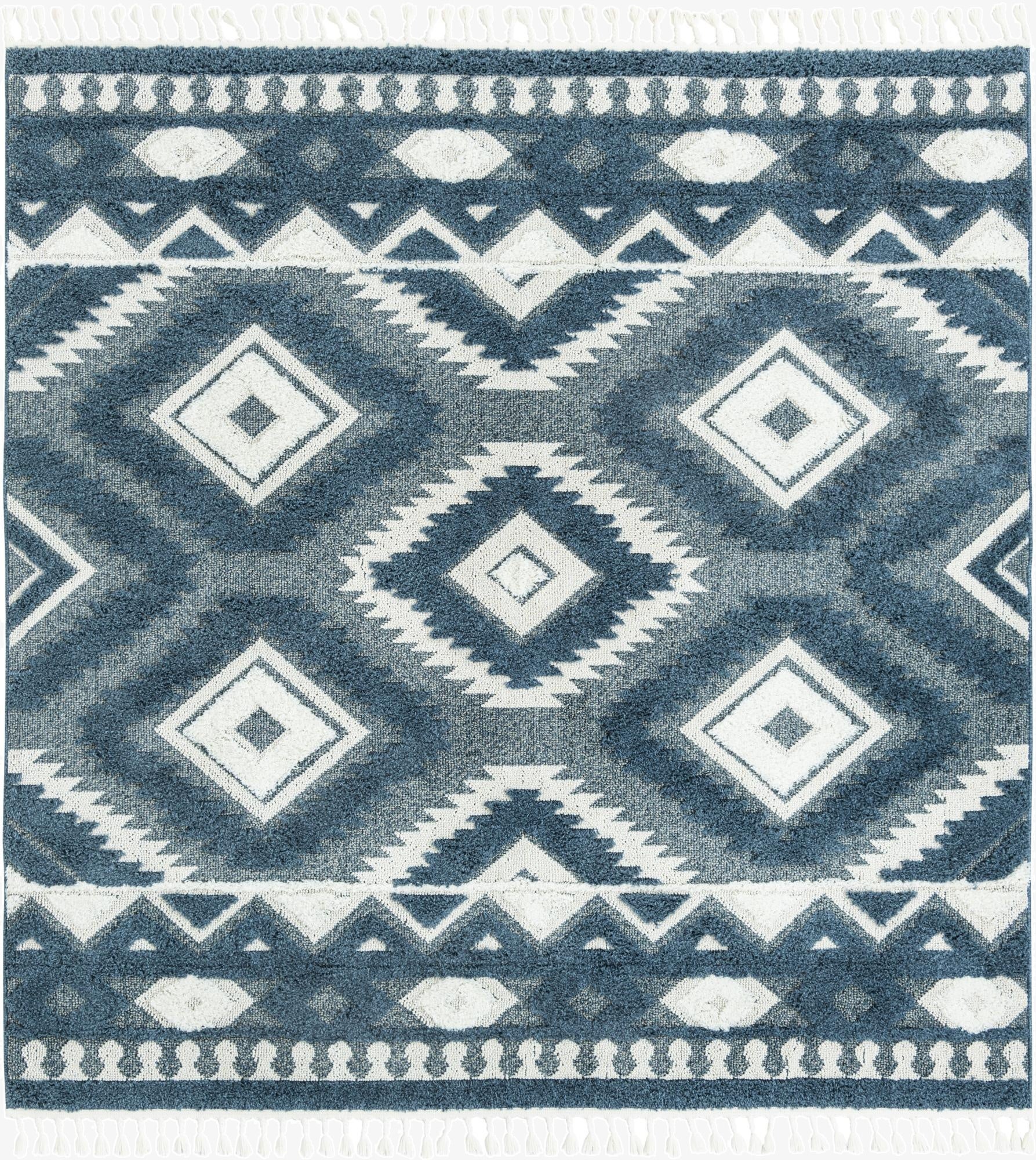  7' 10 x 7' 10 Boho Square Rug
