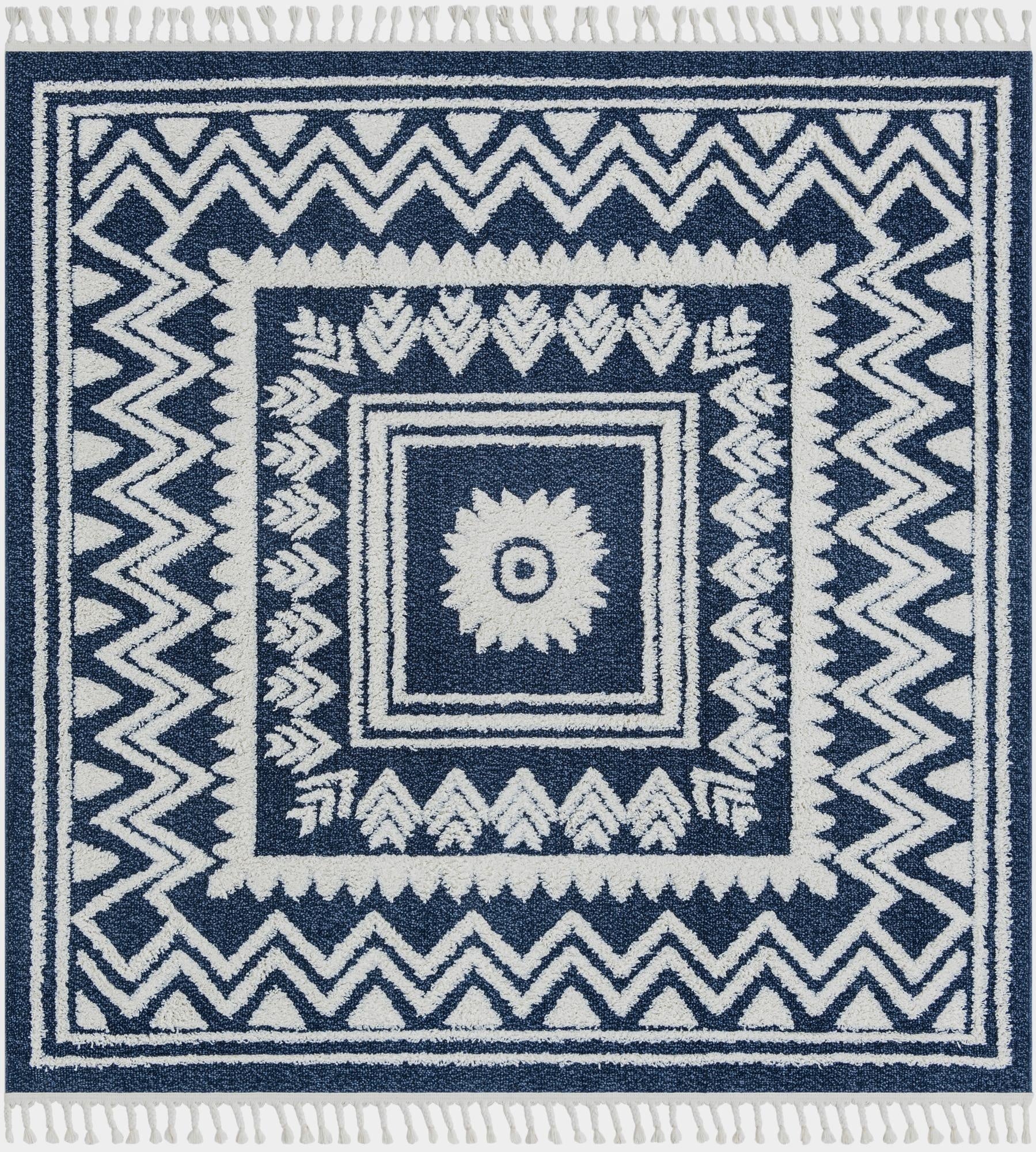  7' 10 x 7' 10 Boho Square Rug
