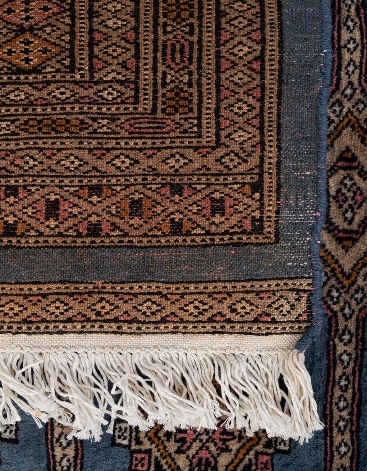 Detail image of  5' 10 x 6' 2  Hand Knotted Bokhara Oriental Wool Square Rug