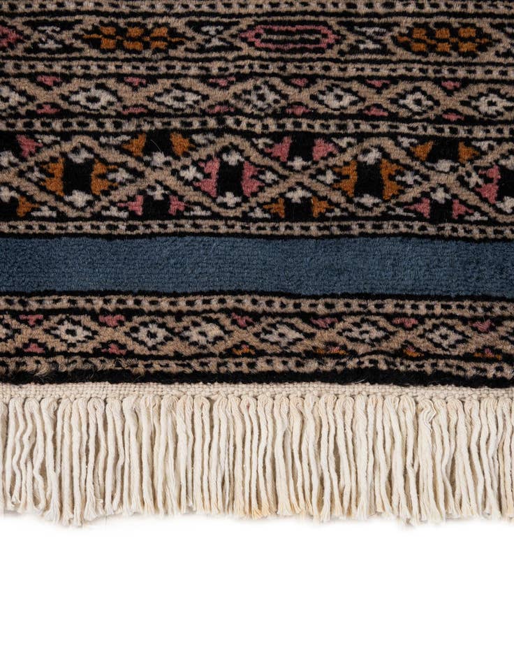 Detail image of  5' 10 x 6' 2  Hand Knotted Bokhara Oriental Wool Square Rug