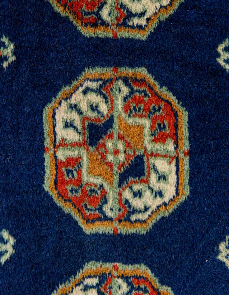 Detail image of  2' 1 x 2' 3  Hand Knotted Bokhara Oriental Wool Square Rug