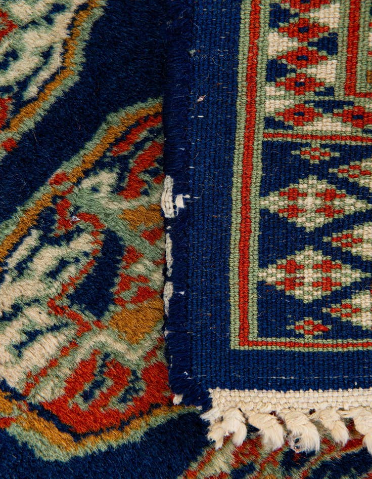 Detail image of  2' 1 x 2' 3  Hand Knotted Bokhara Oriental Wool Square Rug