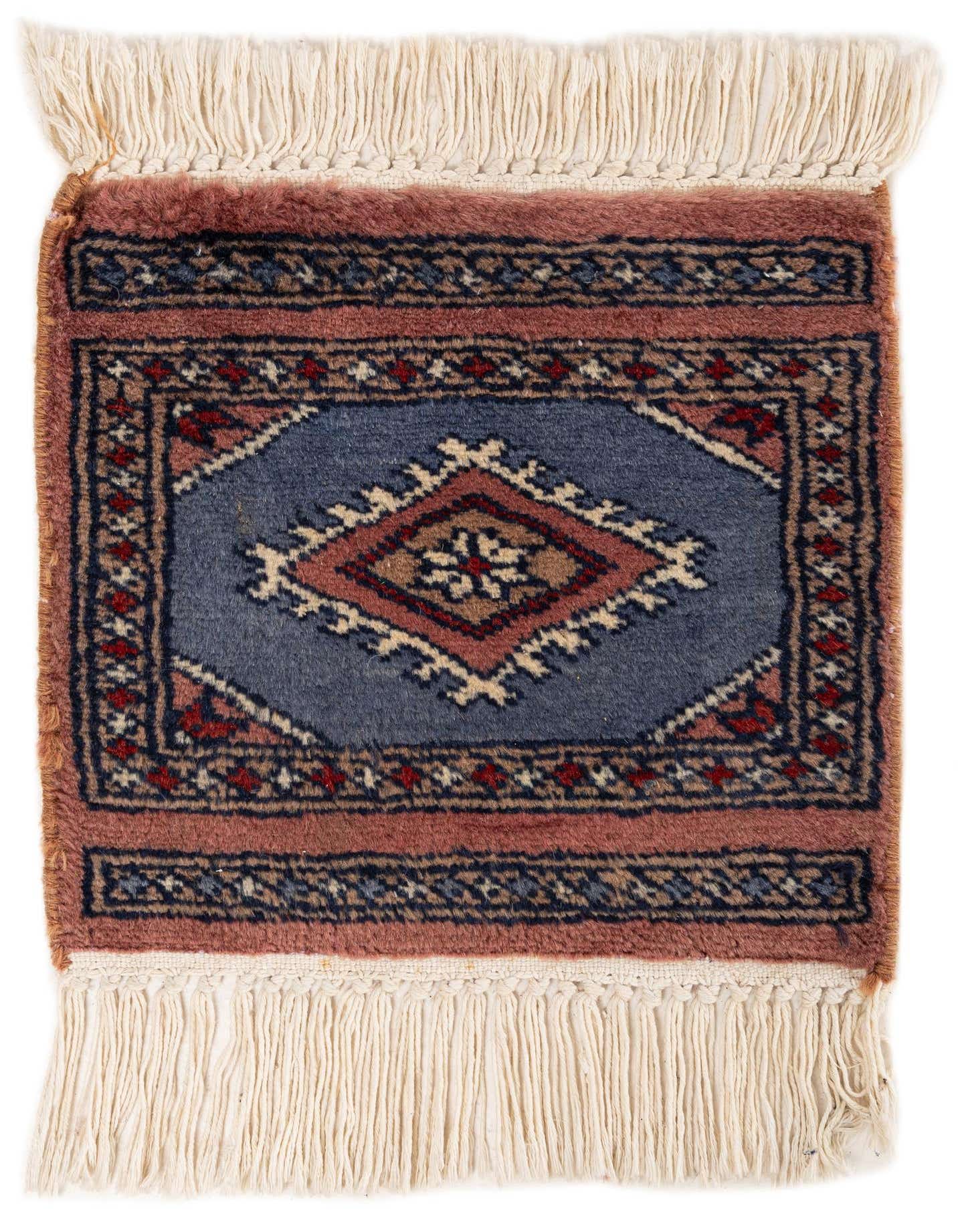 Primary image  1' x 1' 3  Hand Knotted Bokhara Wool Square Rug