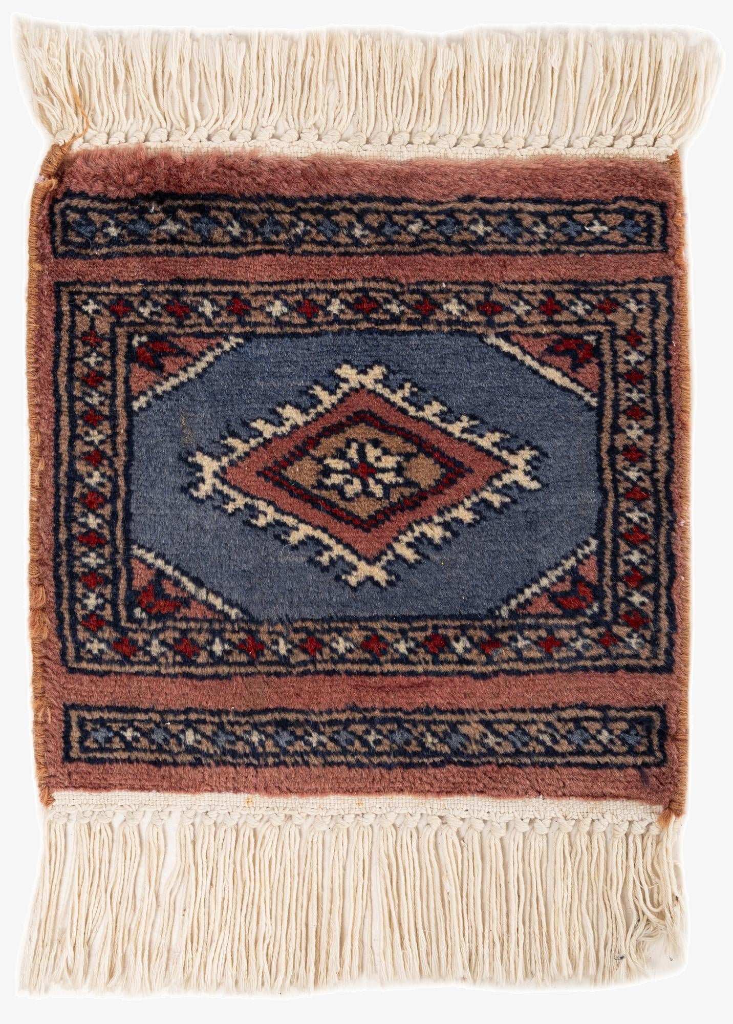  1' x 1' 3  Hand Knotted Bokhara Wool Square Rug