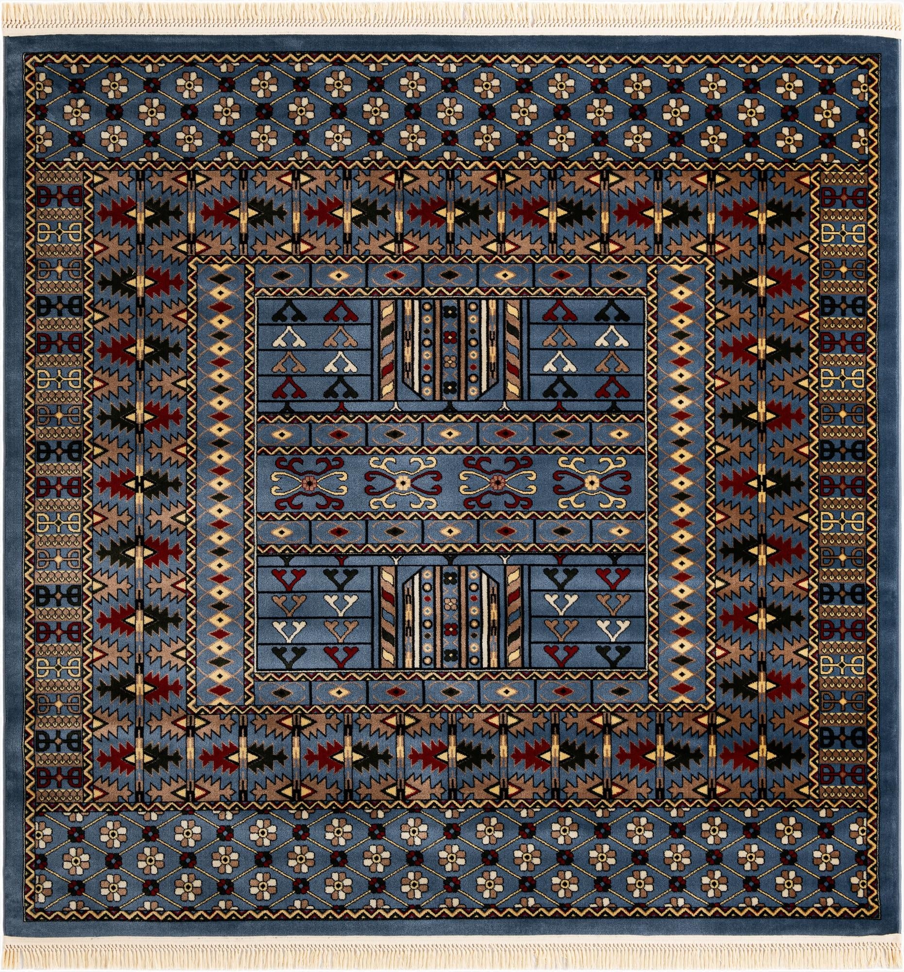  7' 10 x 7' 10 Bokhara Square Rug
