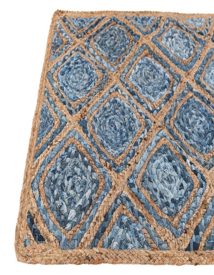 Detail image of  2' 8 x 3' 2  Hand Braided Jute Square Rug