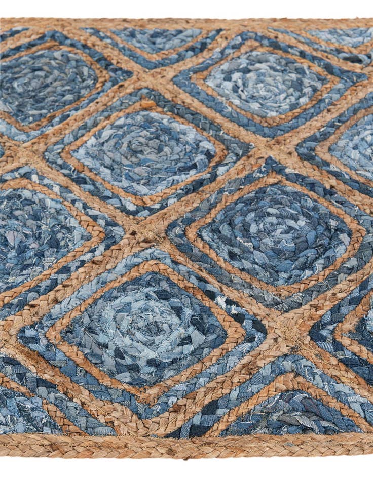 Detail image of  2' 8 x 3' 2  Hand Braided Jute Square Rug