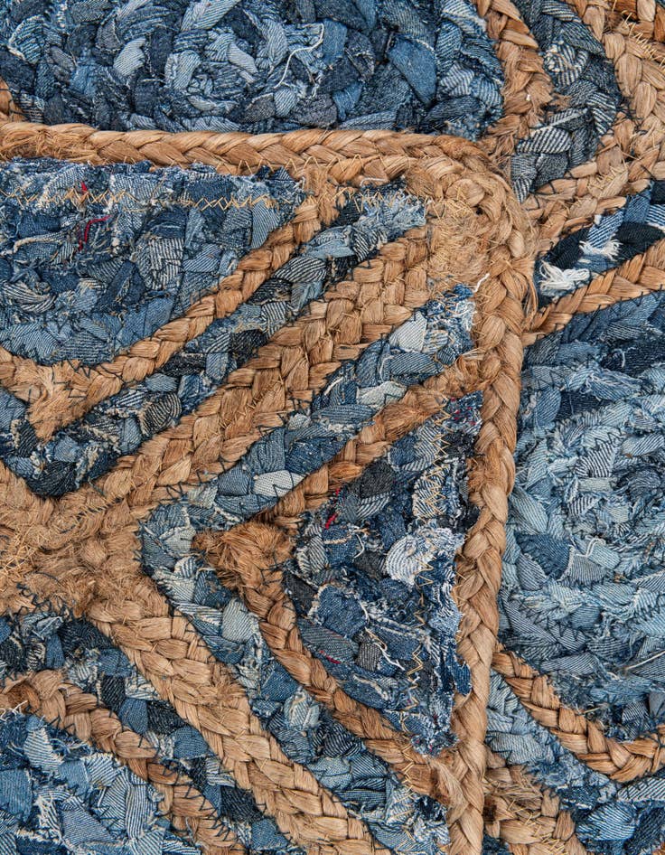 Detail image of  2' 8 x 3' 2  Hand Braided Jute Square Rug