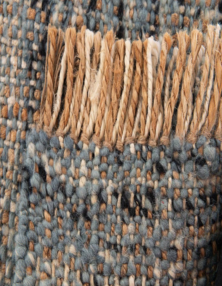 Detail image of  1' 6 x 1' 6  Hand Braided Jute Square Rug