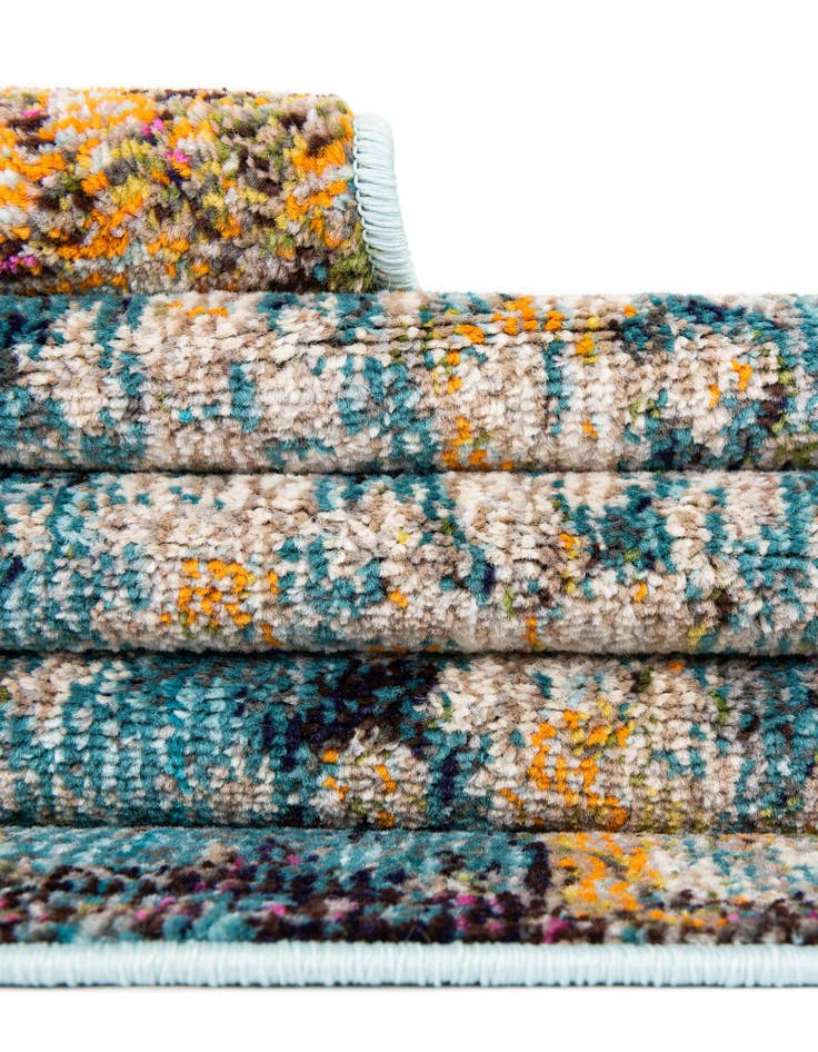 Detail image of  6' x 6'  Washable Carnevale Square Rug