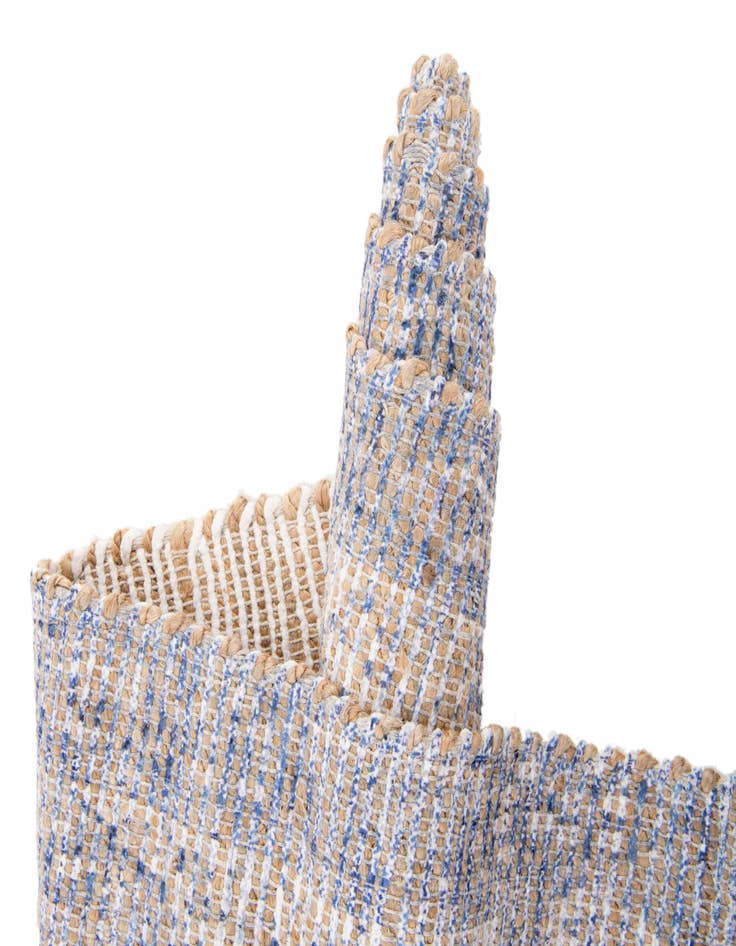 Detail image of  7' 10 x 7' 10  Hand Woven Chenille Jute Square Rug