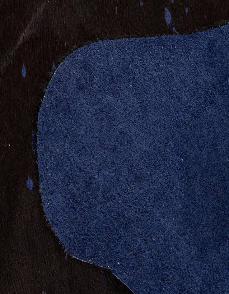 Detail image of  6' 5 x 6' 9 Cowhide Leather Square Rug