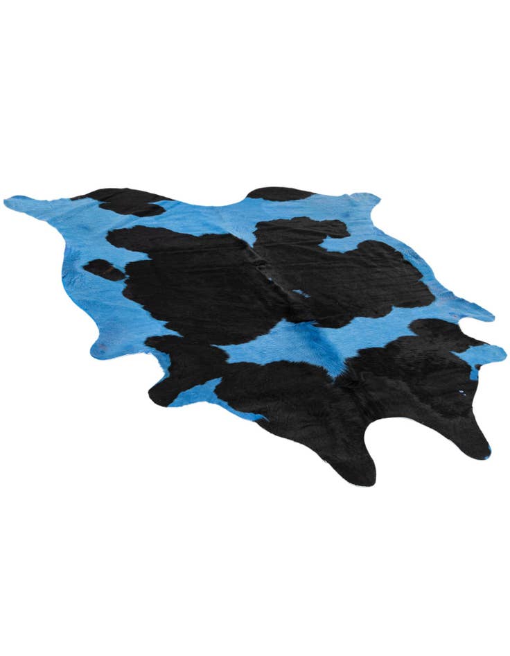 Detail image of  6' x 6' 2 Cowhide Leather Square Rug