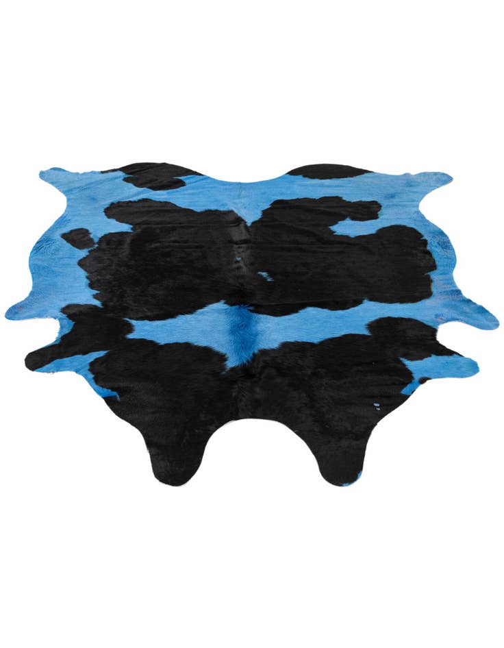 Detail image of  6' x 6' 2 Cowhide Leather Square Rug