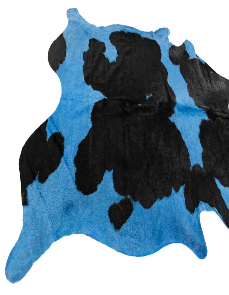 Detail image of  6' x 6' 2 Cowhide Leather Square Rug