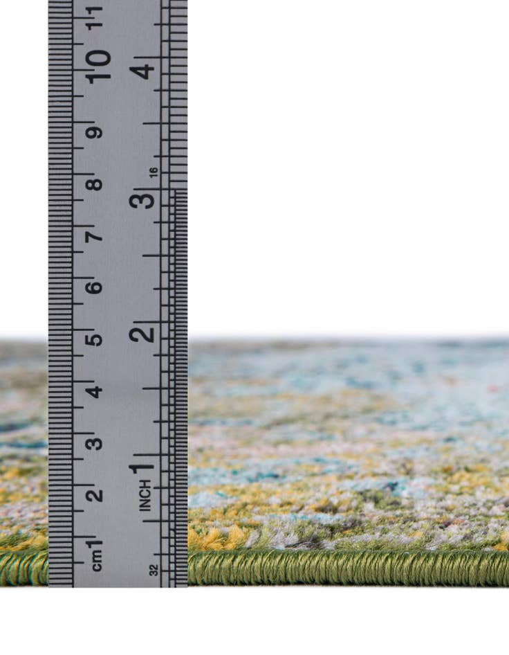 Detail image of  6' x 6'  Washable Hyacinth Square Rug