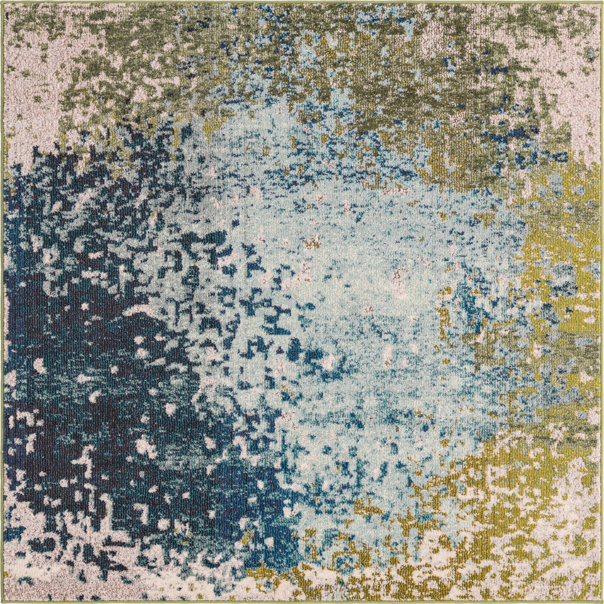  4' x 4'  Washable Hyacinth Square Rug