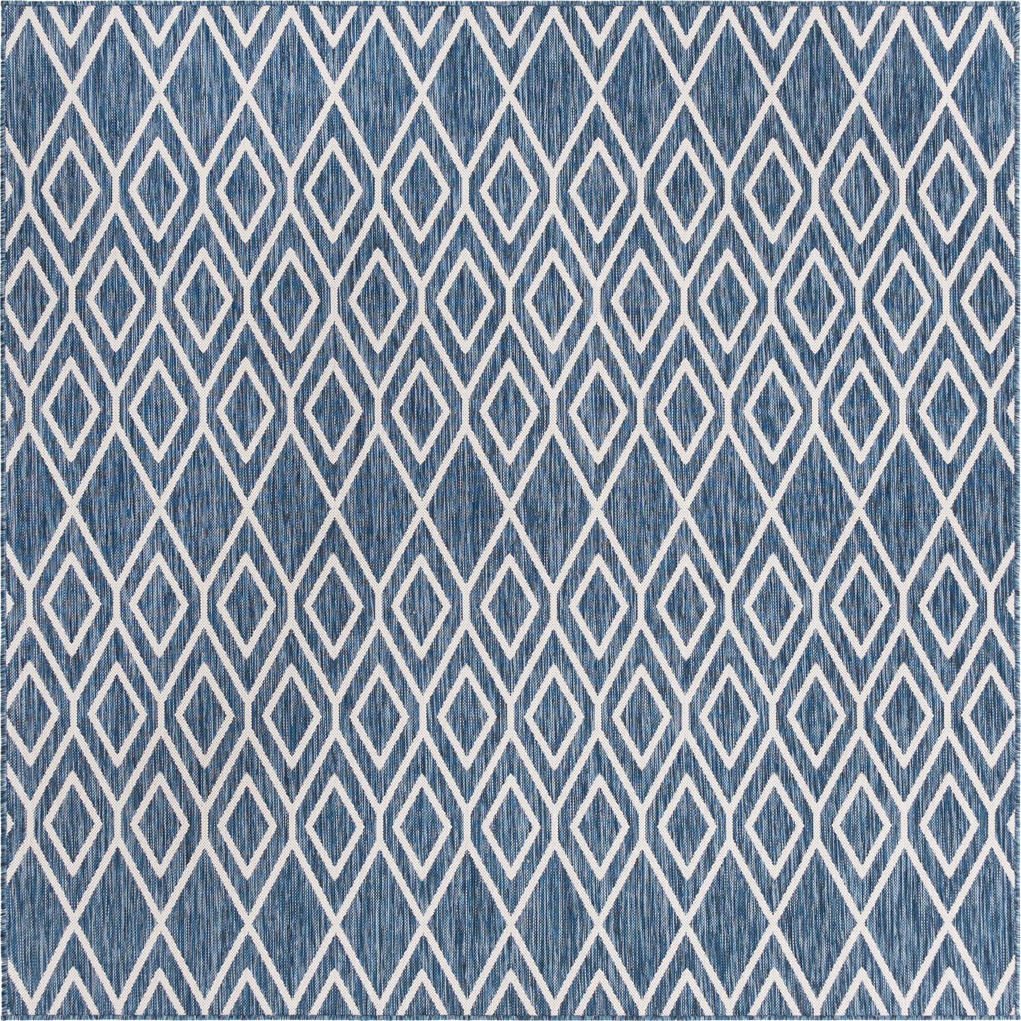  7' 10 x 7' 10  Washable Jill Zarin Turks and Caicos Indoor / Outdoor Square Rug