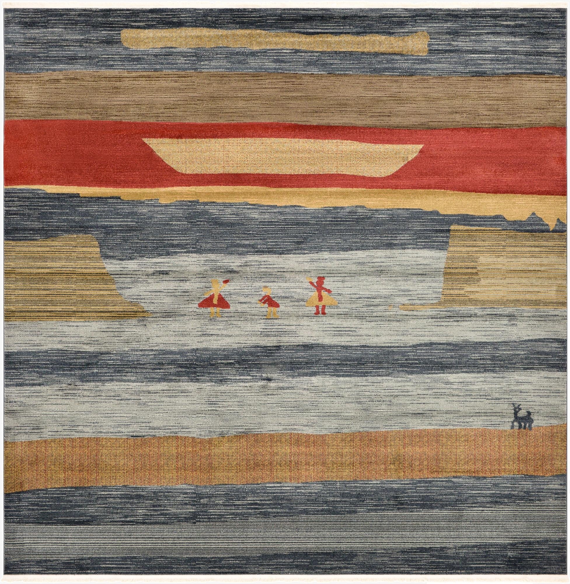  10' x 10' Kashkuli Gabbeh Square Rug