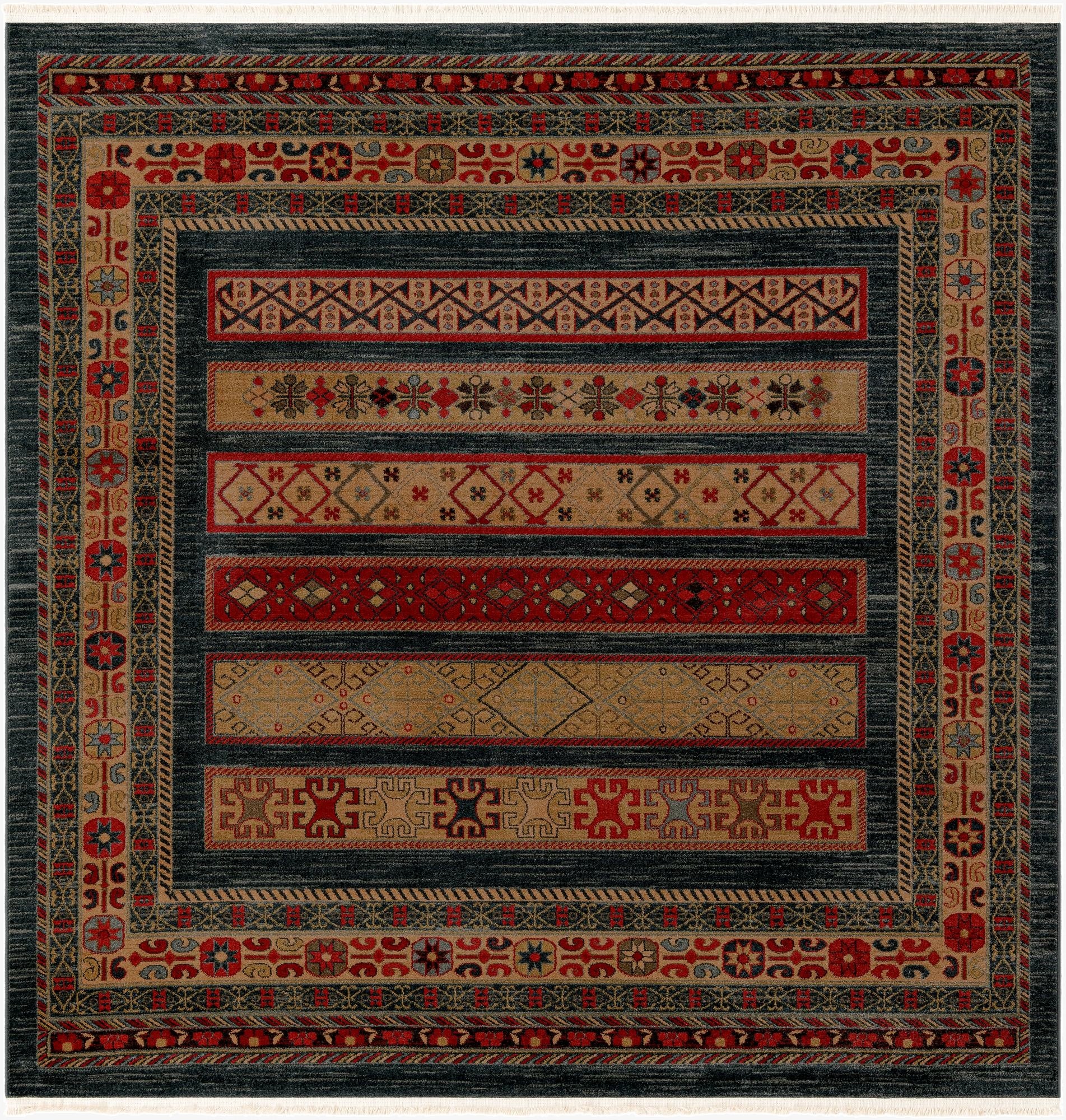  6' x 6' Kashkuli Gabbeh Square Rug