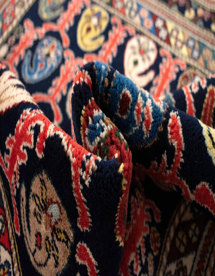 Detail image of  3' 5 x 3' 5  Hand Knotted Kashkuli Persian Square Rug