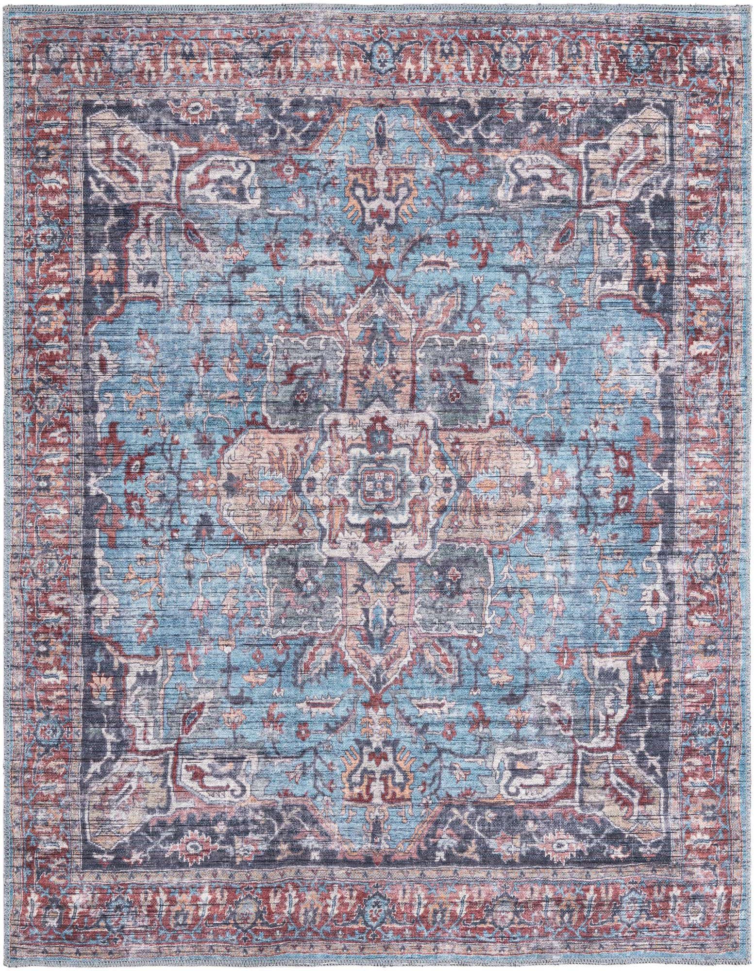 Primary image  5' 3 x 5' 3  Washable Maahru Square Rug