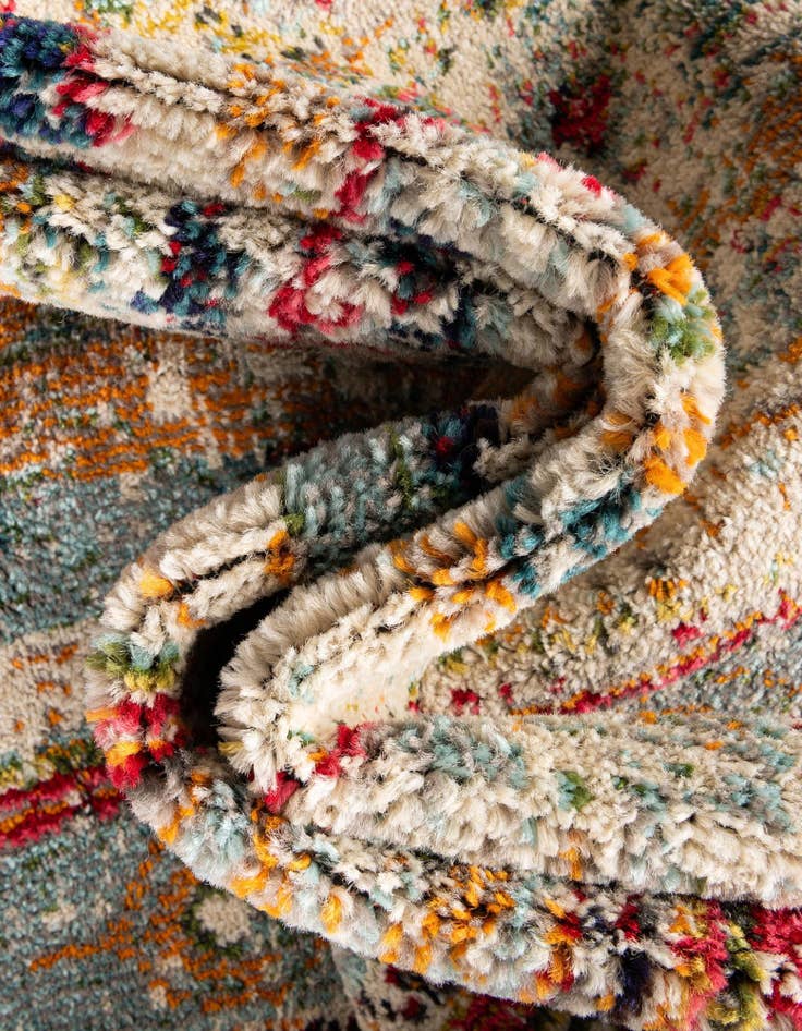 Detail image of  8' x 8'  Washable Mesa Square Rug