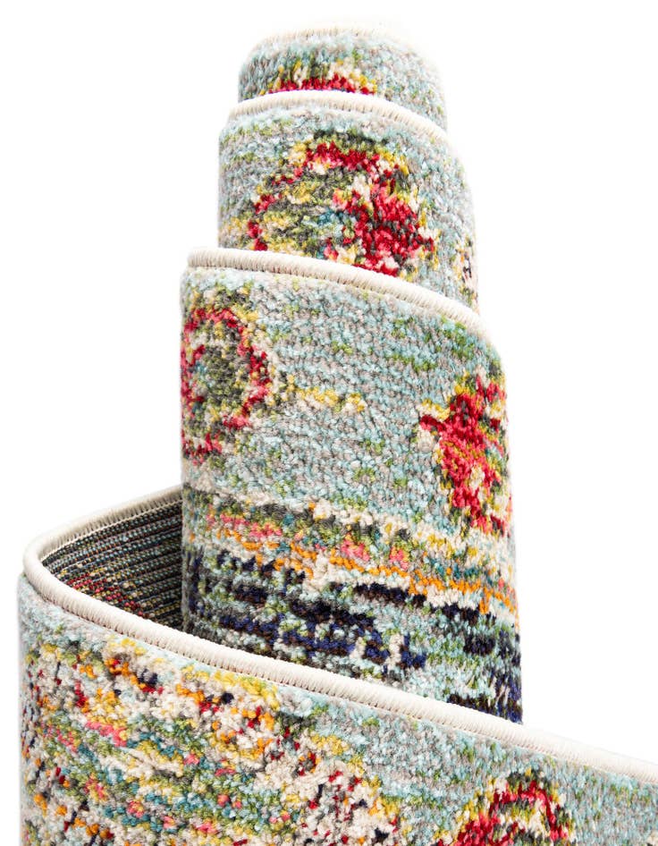 Detail image of  8' x 8'  Washable Mesa Square Rug