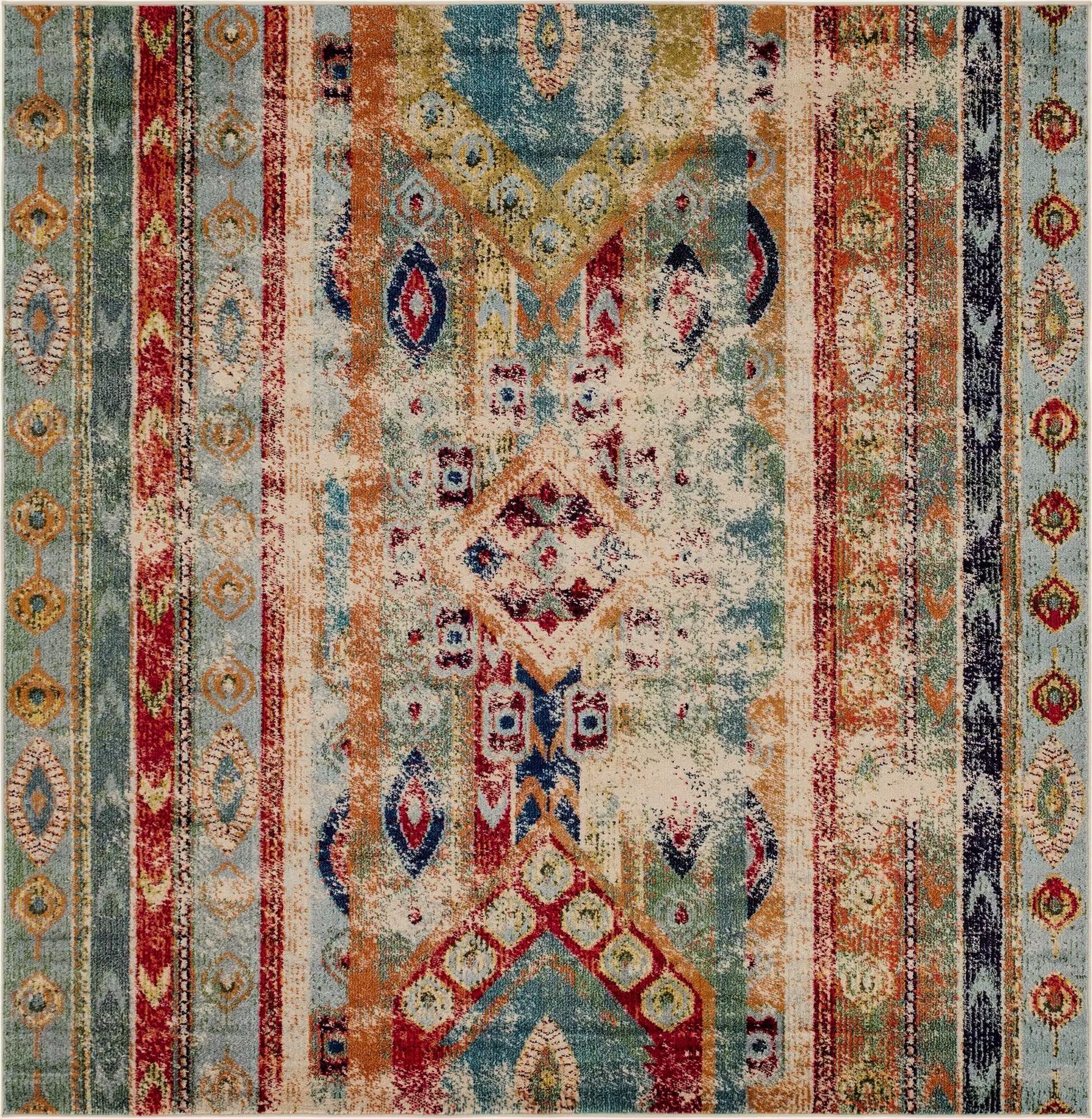  8' x 8'  Washable Mesa Square Rug