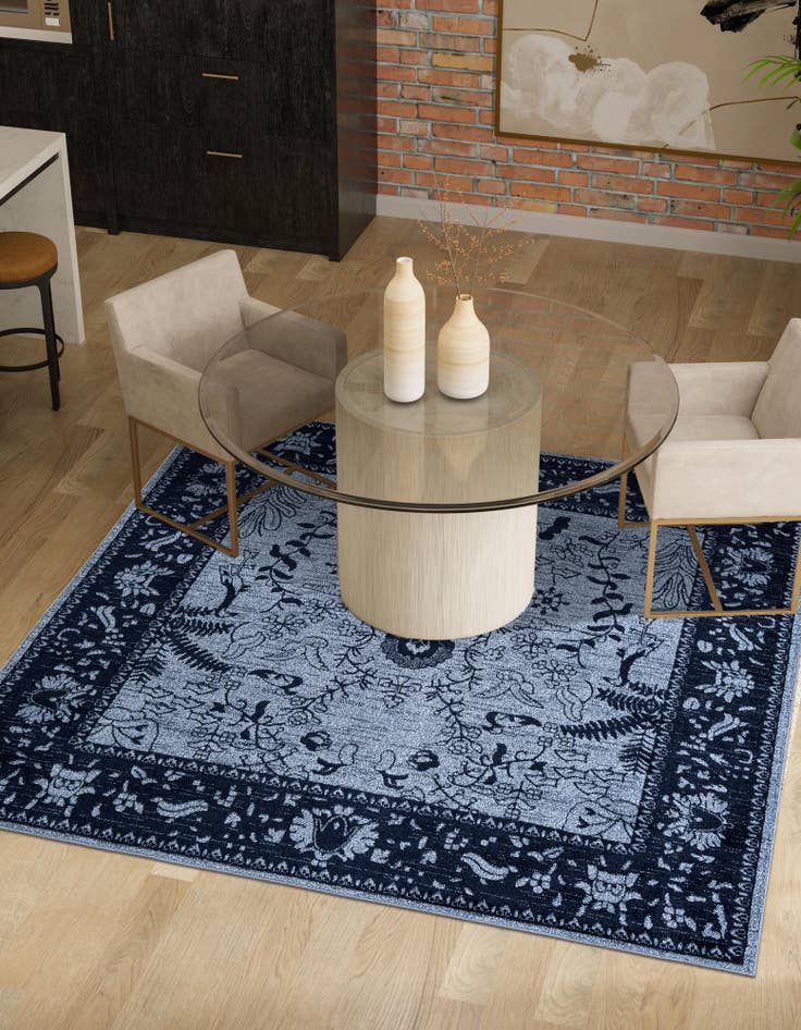 Detail image of  6' x 6' Miranda Square Rug