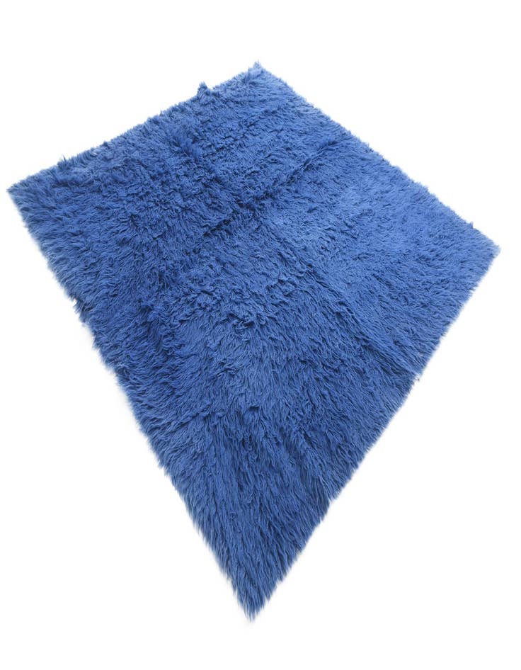 Detail image of  6' 9 x 6' 9  Hand Knotted Moroccan Wool Square Rug