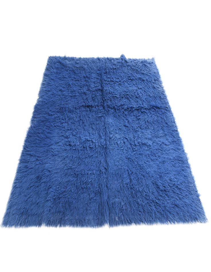 Detail image of  6' 9 x 6' 9  Hand Knotted Moroccan Wool Square Rug