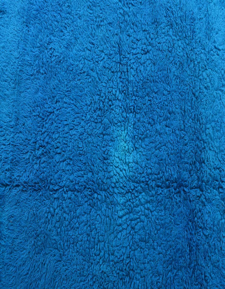 Detail image of  5' 7 x 6'  Hand Knotted Moroccan Wool Square Rug