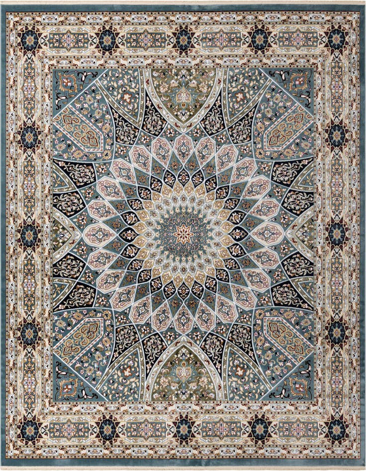 Detail image of  10' x 10' Nain Design Square Rug