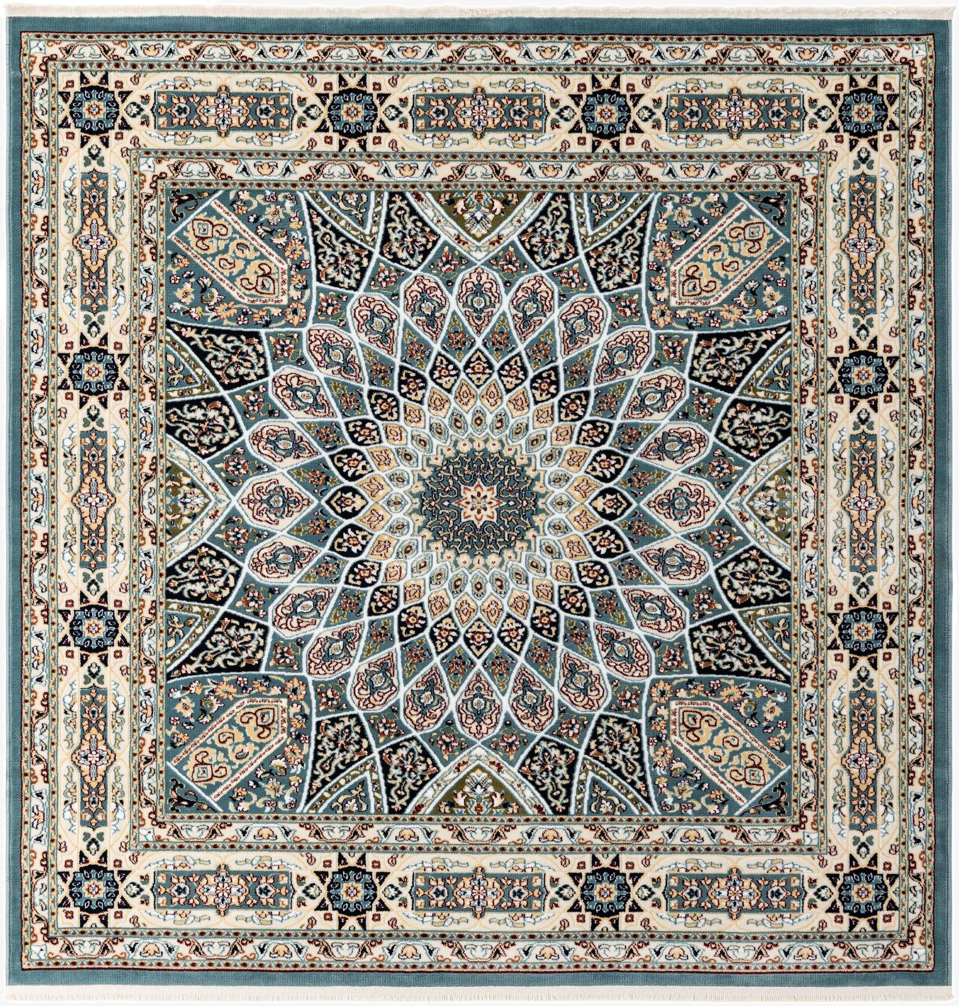  6' 1 x 6' 1 Nain Design Square Rug