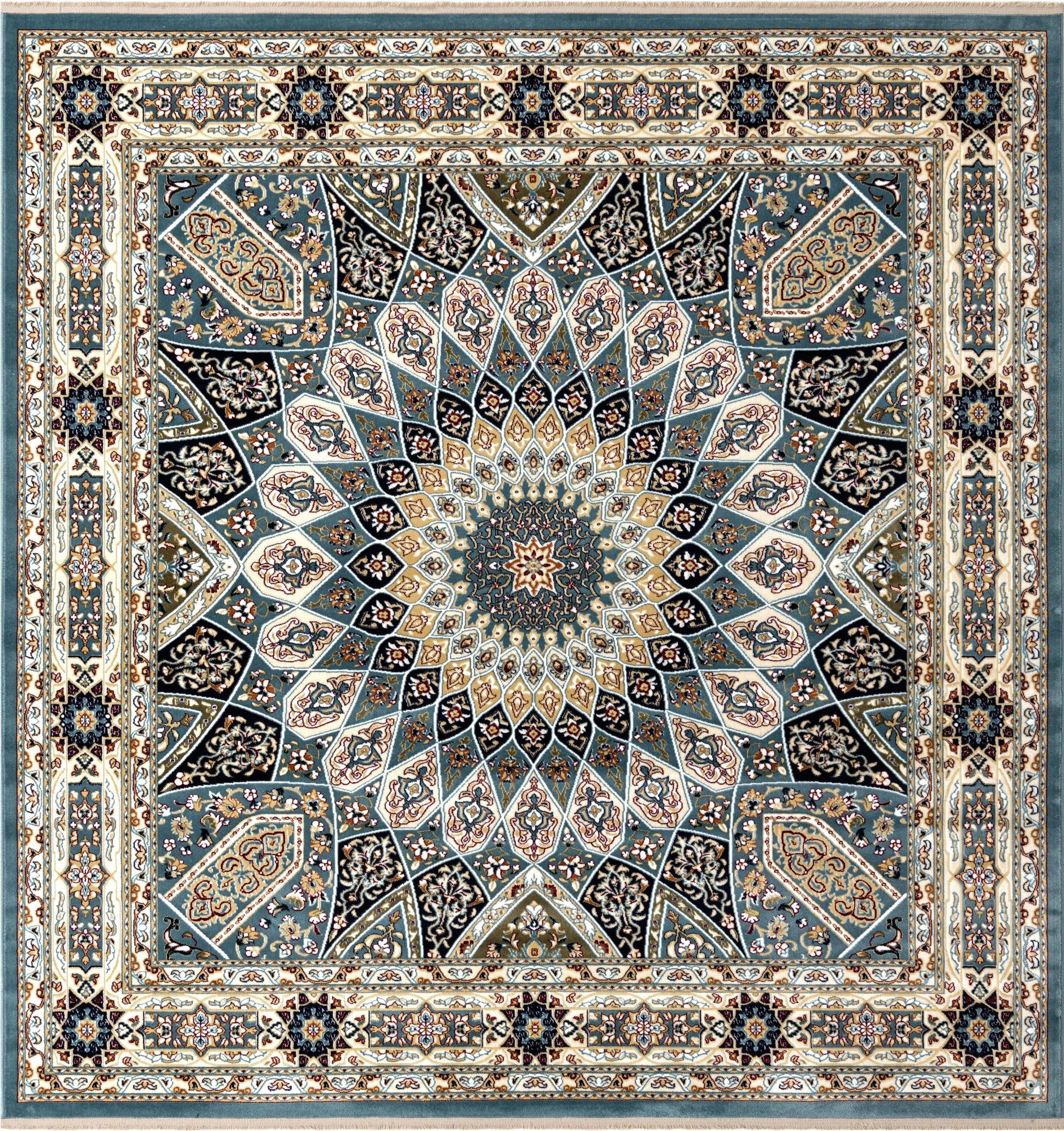  7' 10 x 7' 10 Nain Design Square Rug