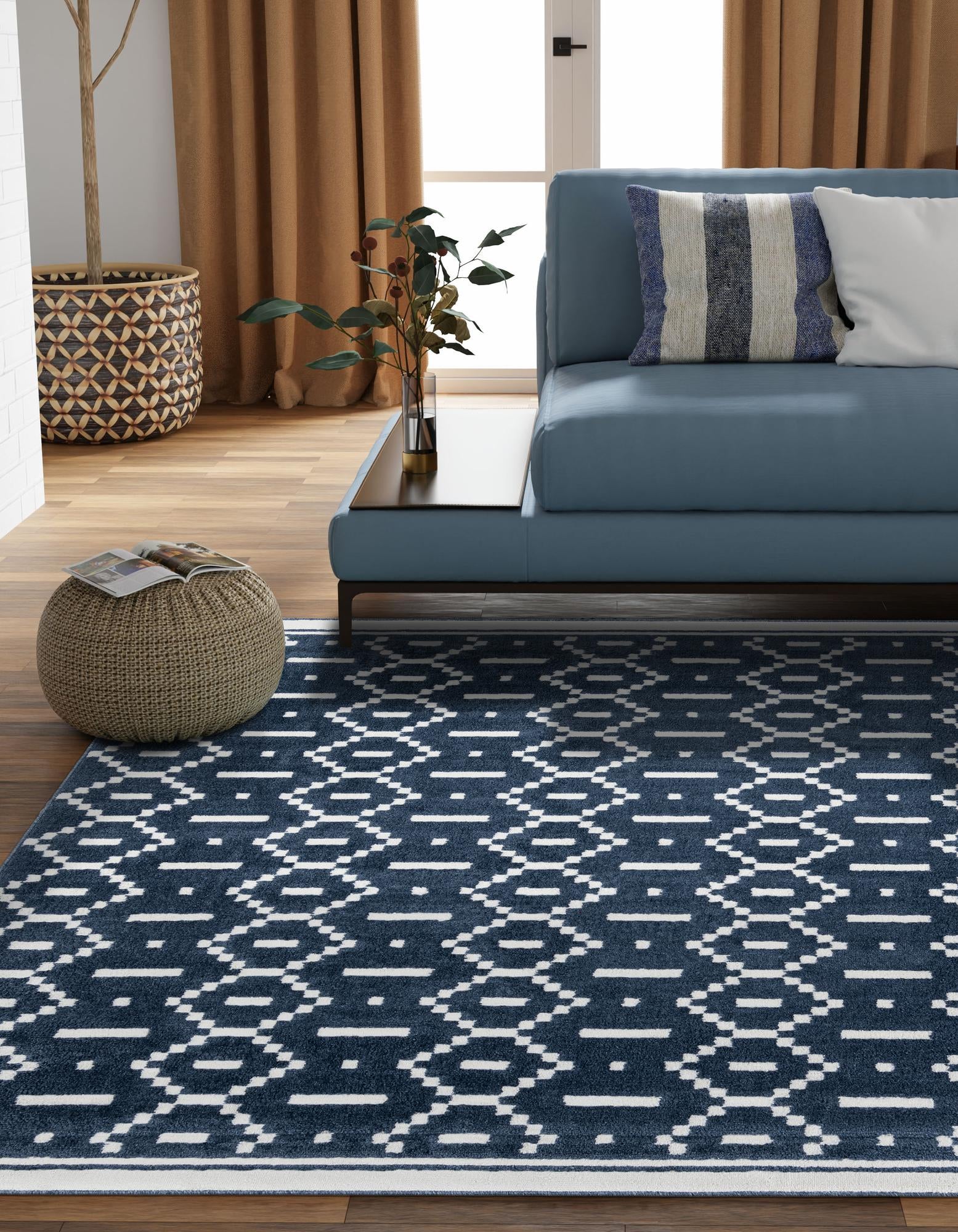 Blue 10' x 10' Oslo Square Rug | Rugs.com