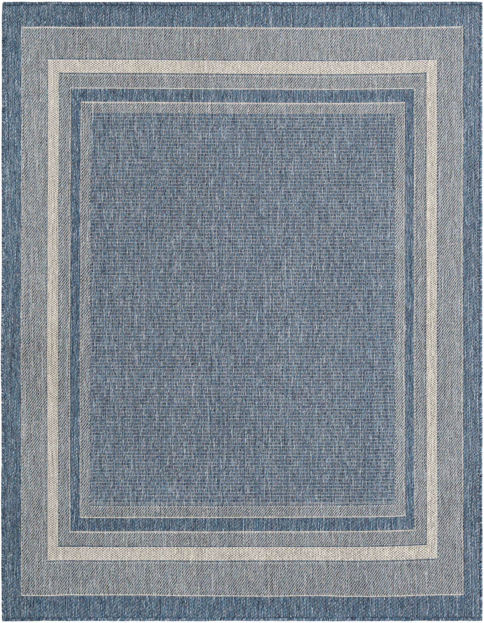 Primary image  6' x 6'  Washable Border Indoor / Outdoor Square Rug