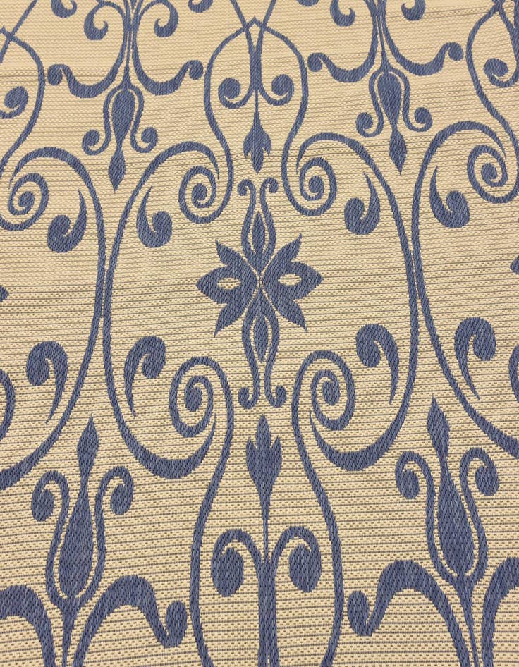 Detail image of  6' x 6'  Washable Botanical Indoor / Outdoor Square Rug