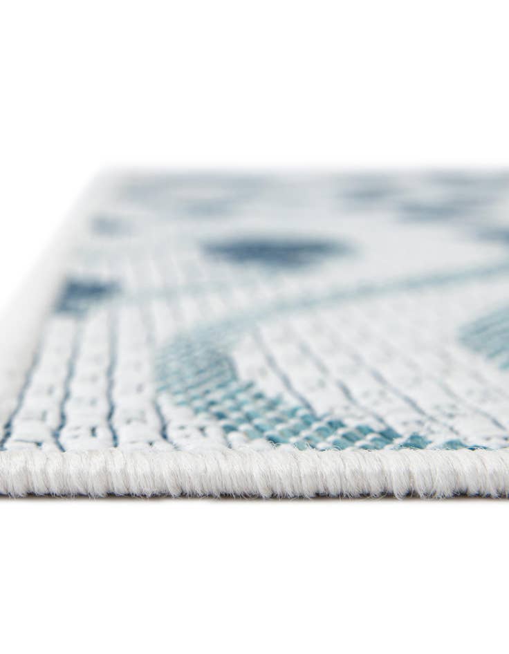 Detail image of  10' x 10'  Washable Coastal Indoor / Outdoor Square Rug
