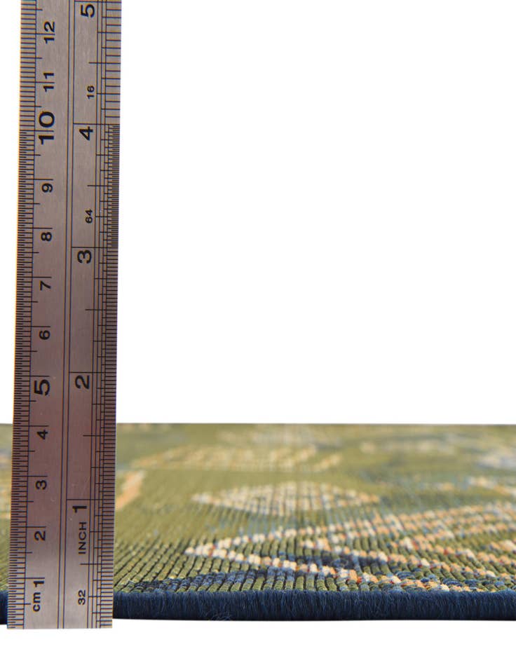 Detail image of  6' x 6'  Washable Modern Indoor / Outdoor Square Rug