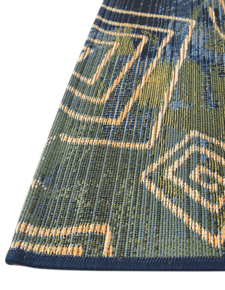 Detail image of  6' x 6'  Washable Modern Indoor / Outdoor Square Rug