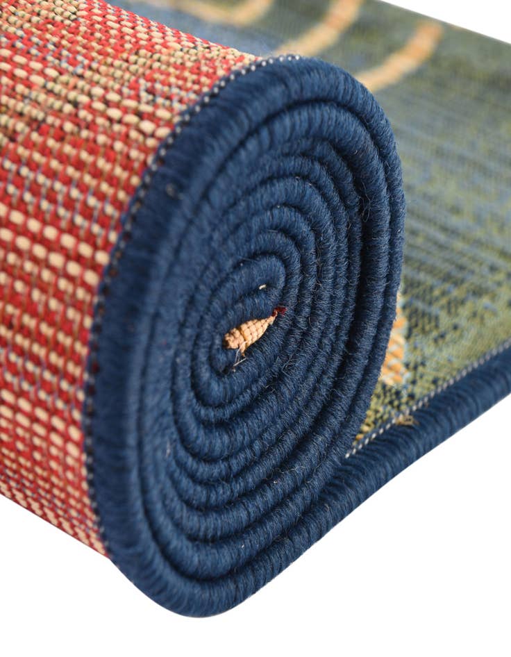 Detail image of  6' x 6'  Washable Modern Indoor / Outdoor Square Rug