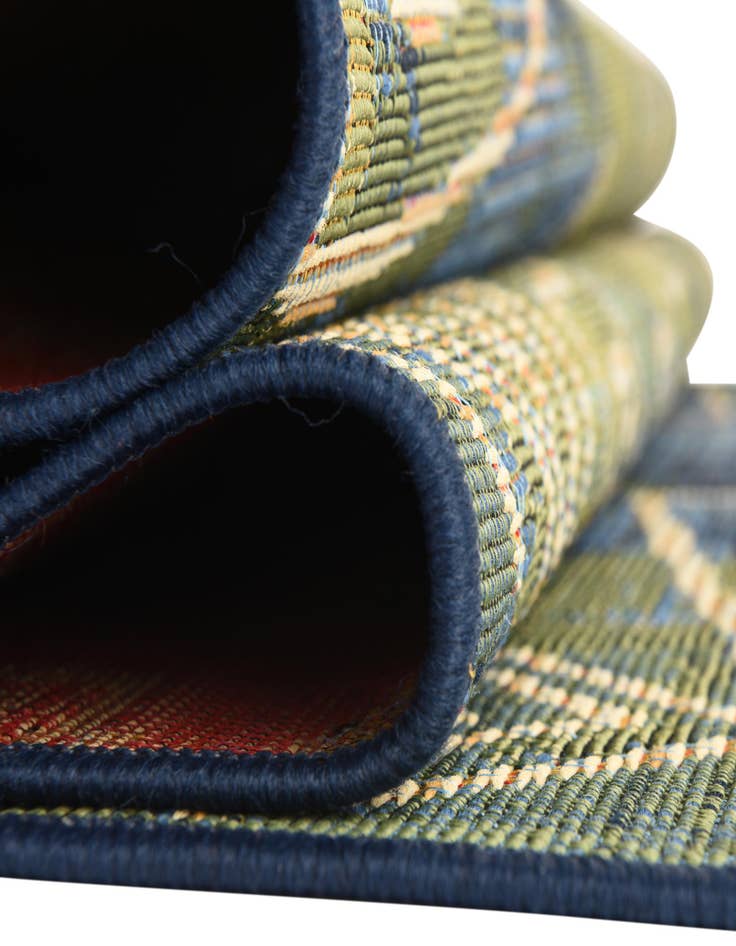 Detail image of  6' x 6'  Washable Modern Indoor / Outdoor Square Rug