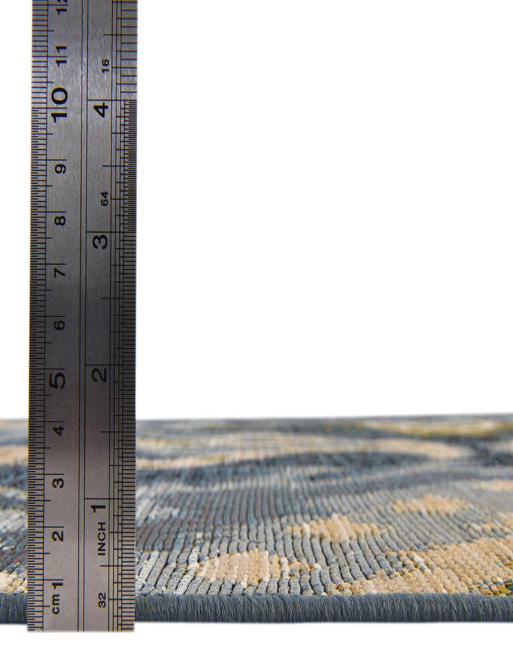 Detail image of  6' x 6'  Washable Modern Indoor / Outdoor Square Rug