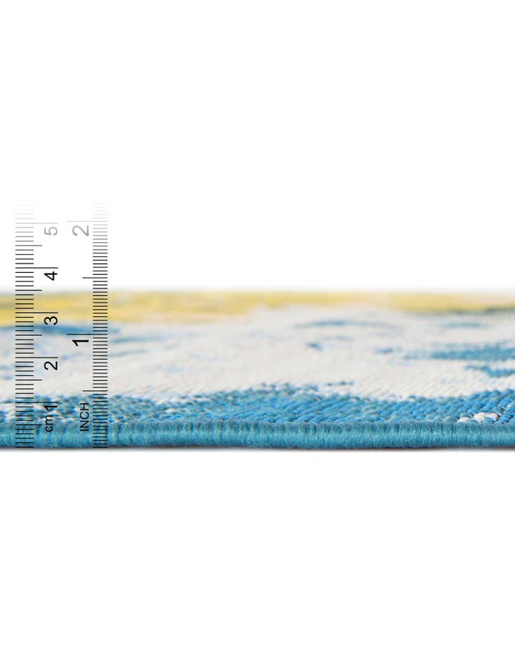 Detail image of  7' 10 x 7' 10  Washable Modern Indoor / Outdoor Square Rug