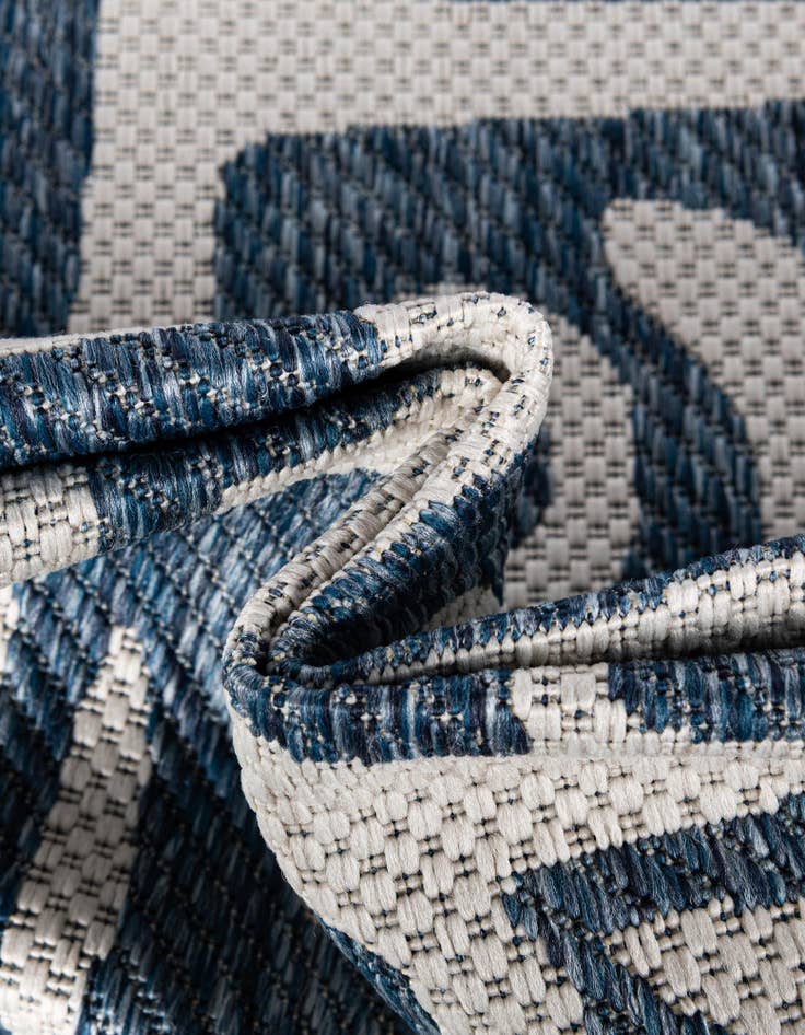 Detail image of  10' x 10'  Washable Modern Indoor / Outdoor Square Rug